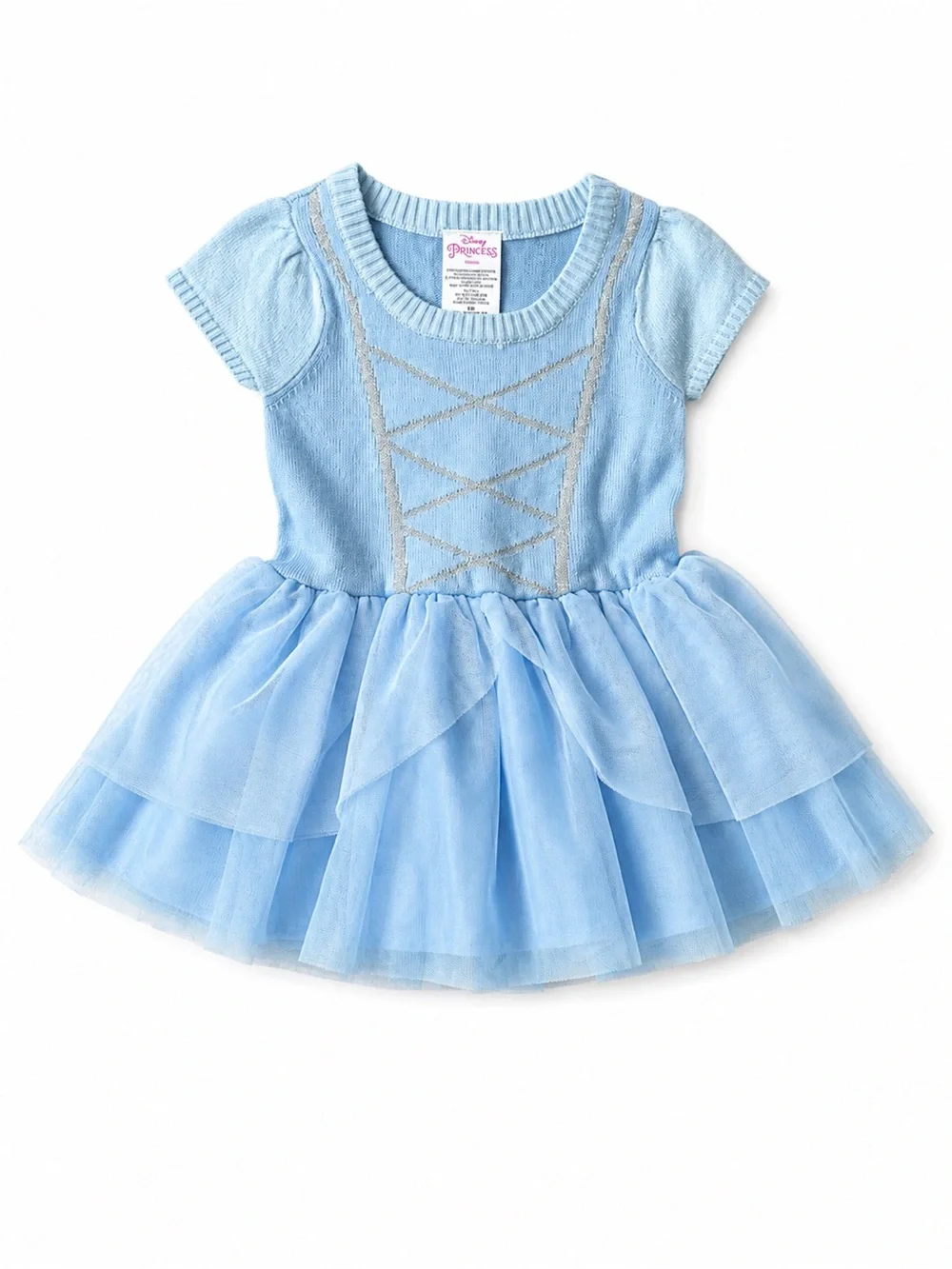Disney Princess Cinderella 18M Blue Knit Tulle Costume Dress